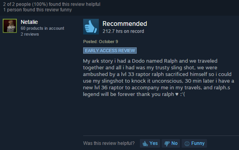 Illustration for article titled Ark: Survival Evolved, As Told By Steam Reviews